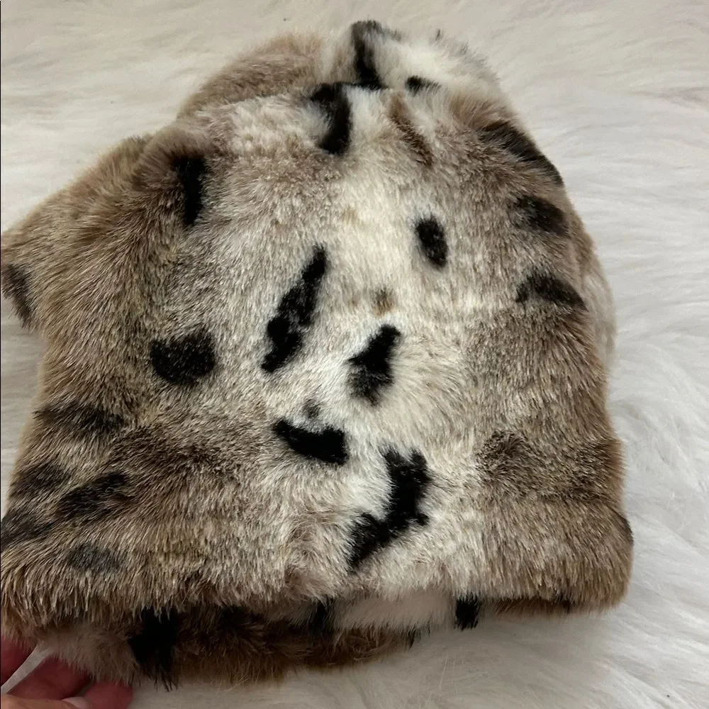 Cozy Faux Fur Kids Vest - Brown and White children’s place